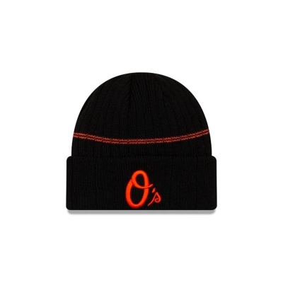 Baltimore Orioles Gorra | New Era MLB Sport Knit Beanie Mexico - Negros
